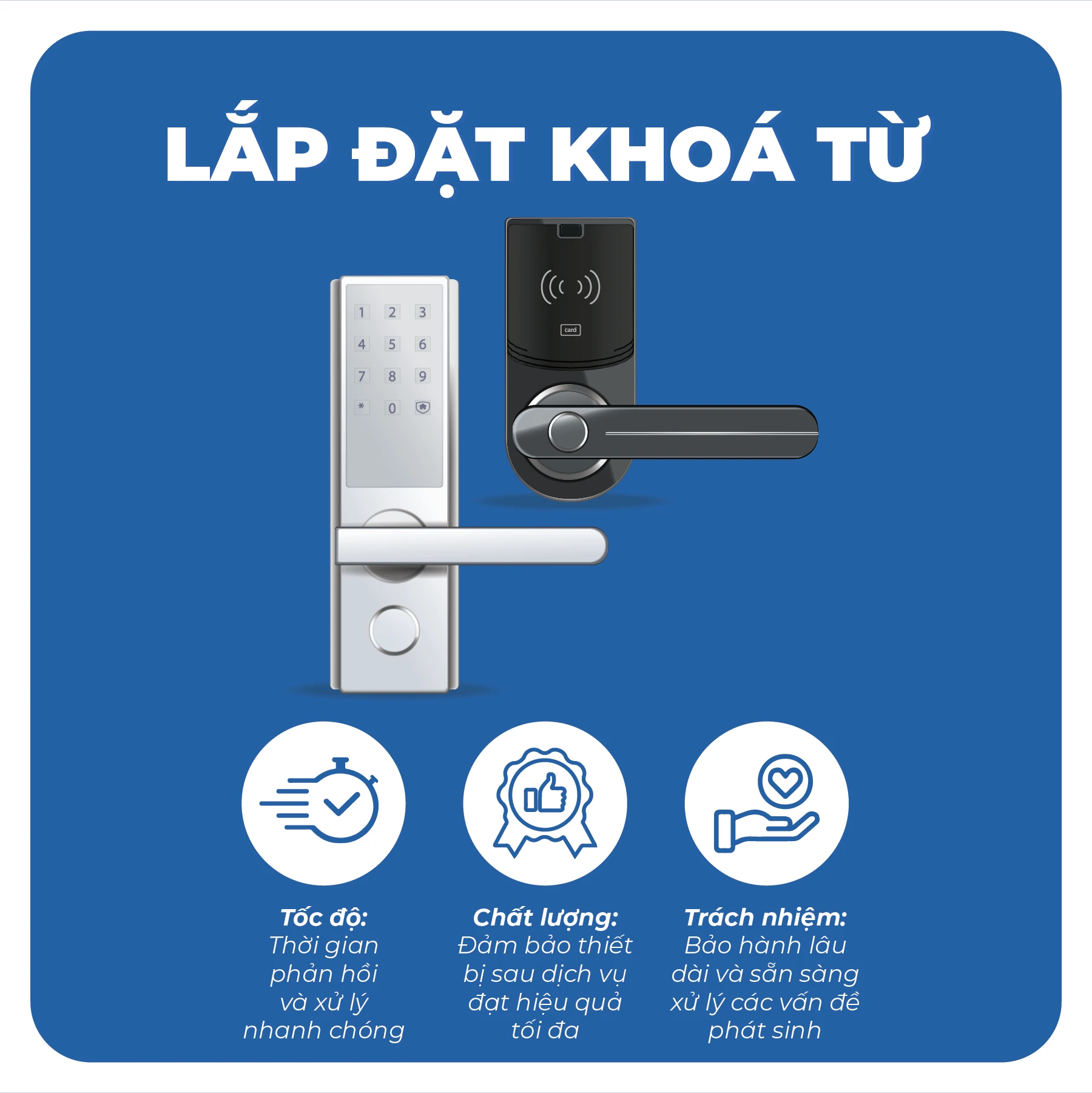 Lắp đặt khóa thông minh